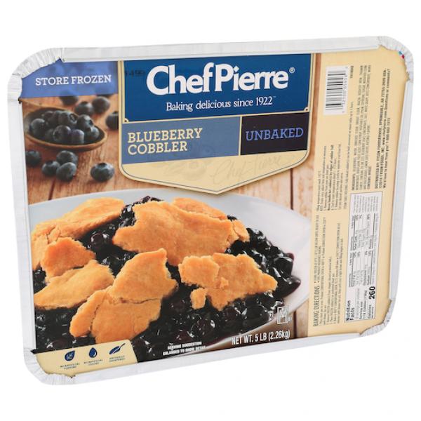 Chef Pierre Cobbler Country Blueberry Fruit 2-80 Ounce Kosher 2-80 Ounce