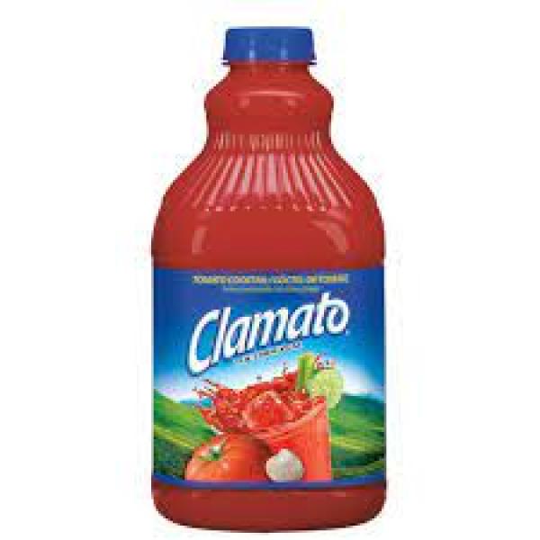 Clamato Original Tomato Cocktail Bottle 64 Fluid Ounce - 8 Per Case.