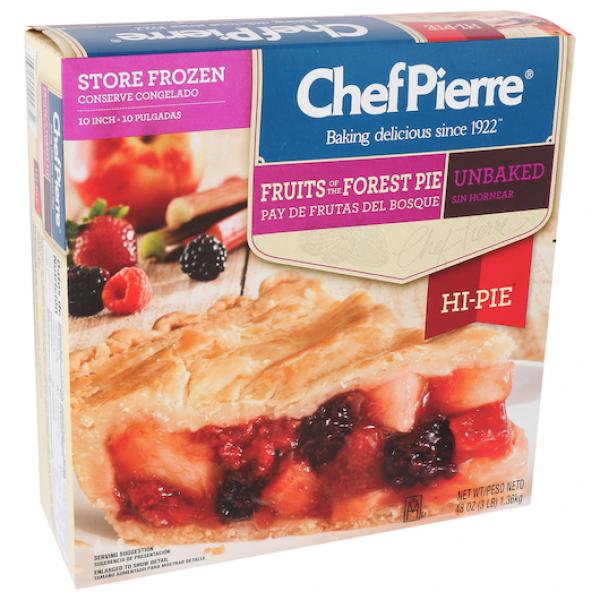 Chef Pierre Pie Unbaked Fruit Forest High 3 Pound Each - 6 Per Case.