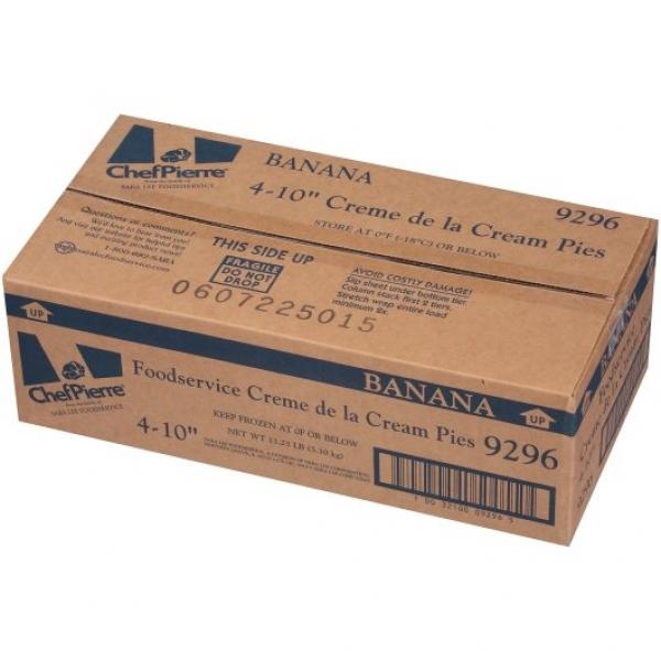 Chef Pierre Pie Banana Creme 10" 45 Ounce Size - 4 Per Case.