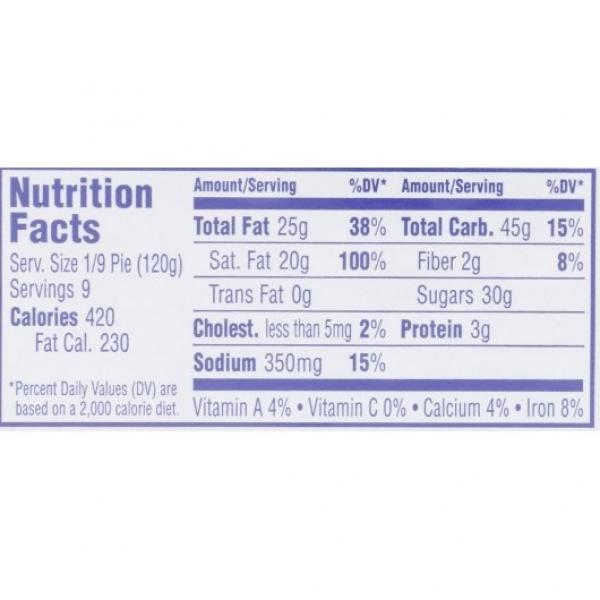 Chef Pierre Pie Cookie Cream 10" 2.375 Pound Each - 4 Per Case.