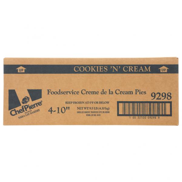 Chef Pierre Pie Cookie Cream 10" 2.375 Pound Each - 4 Per Case.