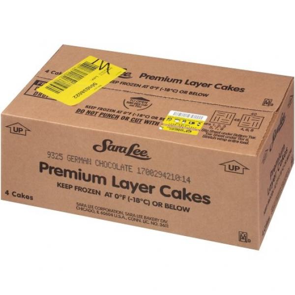 Sara Lee Cake German Chocolate Layered 9" 3.562 Pound Each - 4 Per Case.