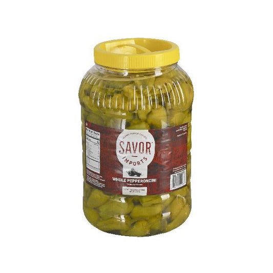 Savor Imports Pepperoncini Whole 1 Gallon - 4 Per Case.