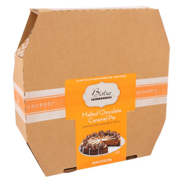 Bistro Collection 10" 14 Slice Malted Chocolate Caramel Pie 4.875 Pound Each - 2 Per Case.