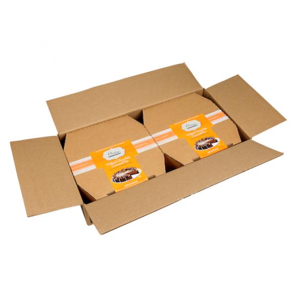 Bistro Collection 10" 14 Slice Malted Chocolate Caramel Pie 4.875 Pound Each - 2 Per Case.