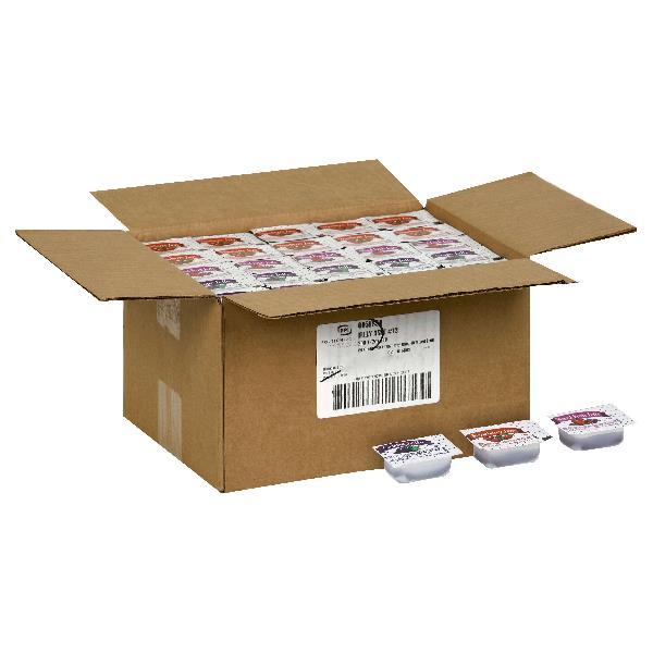 PPI Single Serve Assortment 12 Jelly & Jam 0.5 Ounce Cups 200 Per Case