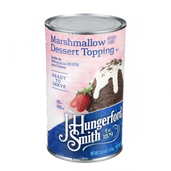 JHS Topping Marshmallow Dessert Topping Can 36 Ounce Size - 6 Per Case.