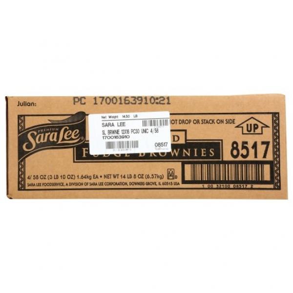 Sara Lee Brownie Precut Uniced 58 Ounce Size - 4 Per Case.