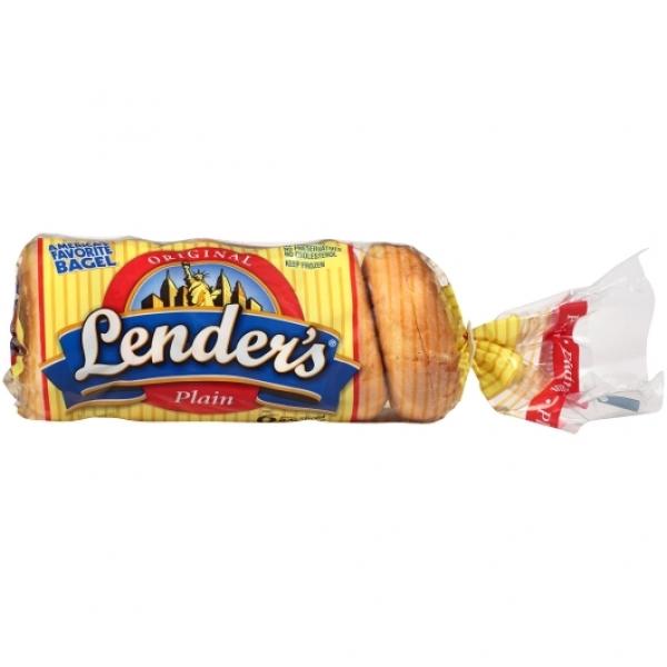 Lender's Bagel Lenders Plain Sliced 12 Ounce Size - 12 Per Case.