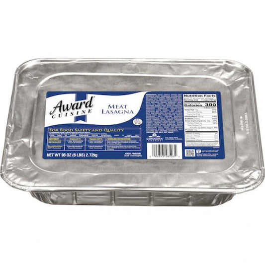 Award Cuisine Meat Lasagna 96 Ounce Size - 4 Per Case.