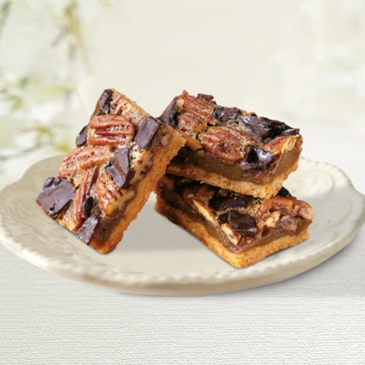 Dessert Bar Pecan Chocolate Chunk Unsliced Tray Frozen 2.6 Pound Each - 4 Per Case.