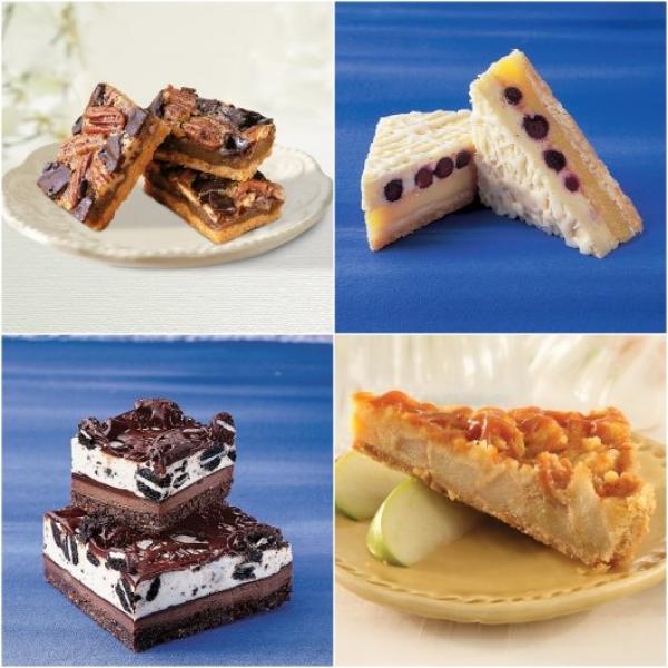 Dessert Bar Variety Tray Frozen 1 Count Packs - 4 Per Case.