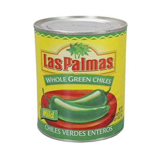 Whole Green Chile Peppers 27 Ounce Size - 12 Per Case.