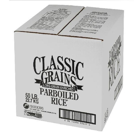 Producers Rice Mill Classic Grains Parboil Milled Rice, 50 Pounds, 1 Per Case