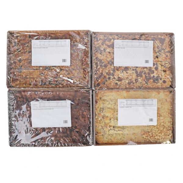 Cake Petit Assorted Square Tray Frozen 1 Count Packs - 4 Per Case.