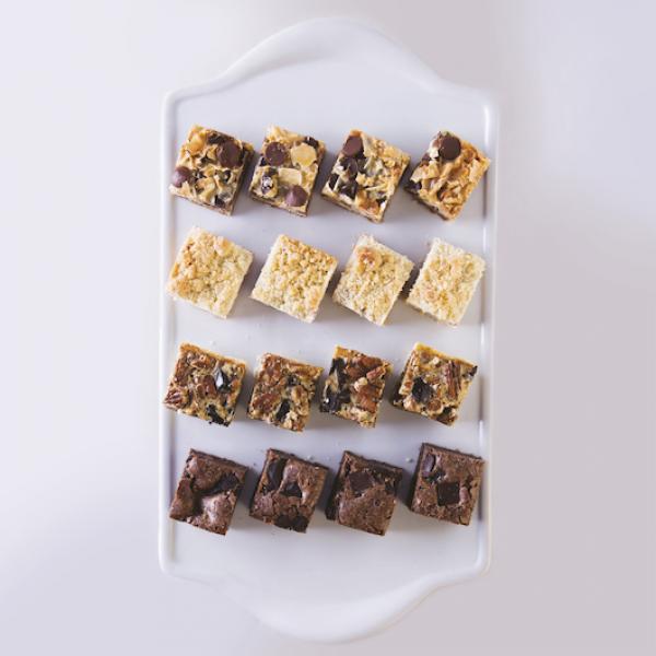 Cake Petit Assorted Square Tray Frozen 1 Count Packs - 4 Per Case.