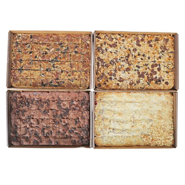 Cake Petit Assorted Square Tray Frozen 1 Count Packs - 4 Per Case.