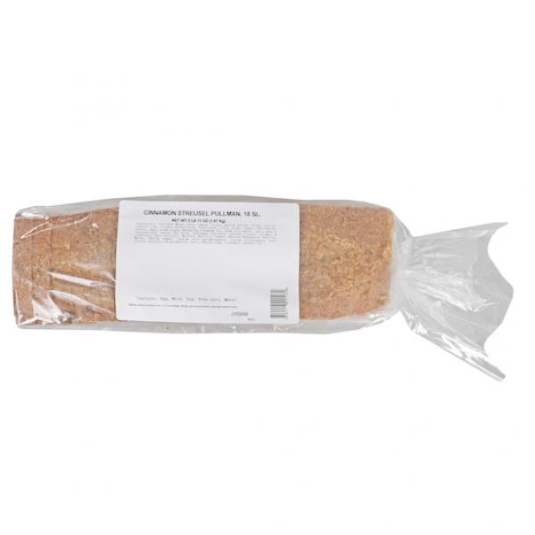 Cake Coffee Pullman Loaf Cinnamon Streusel Slice 3.68 Pound Each - 2 Per Case.