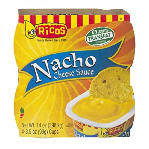 Nacho Cheese Sauce Pouches 107 Ounce Size - 4 Per Case.