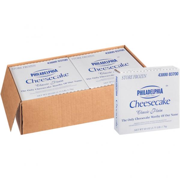 PHILADELPHIA Plain Cheesecake 60 Ounce 4 Per Case