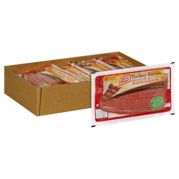 Oscar Mayer Sliced Turkey Bacon, 12 Ounce Size - 16 Per Case.