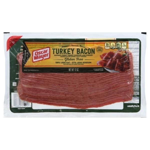 Oscar Mayer Sliced Turkey Bacon, 12 Ounce Size - 16 Per Case.