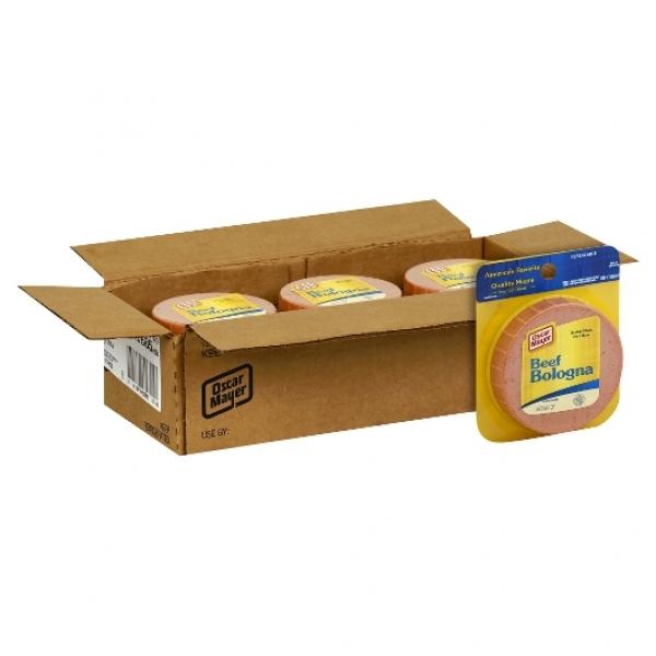 Oscar Mayer Beef Bologna, 8 Ounce Size - 12 Per Case.