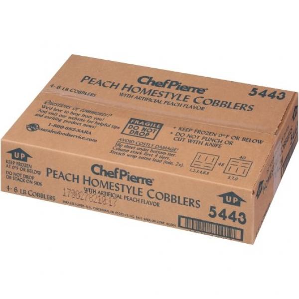 Chef Pierre Homestyle Peach Cobbler 6 Pound Each - 4 Per Case.