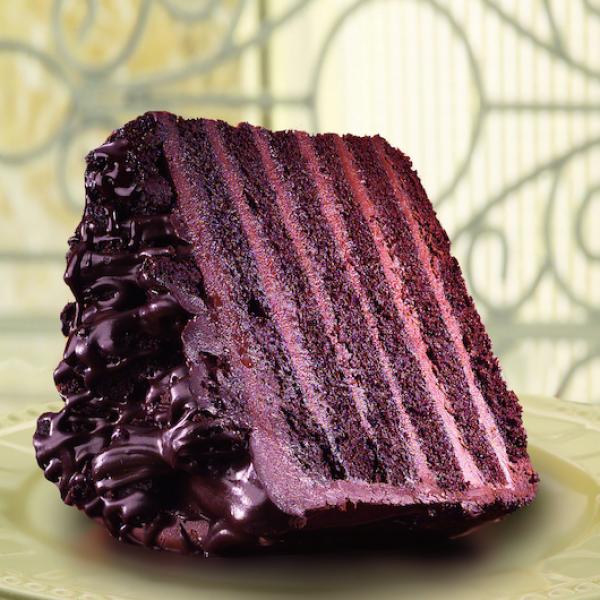 Cake Chocolate Big Iced Slice Layer Frozen 8.3 Pound Each - 2 Per Case.