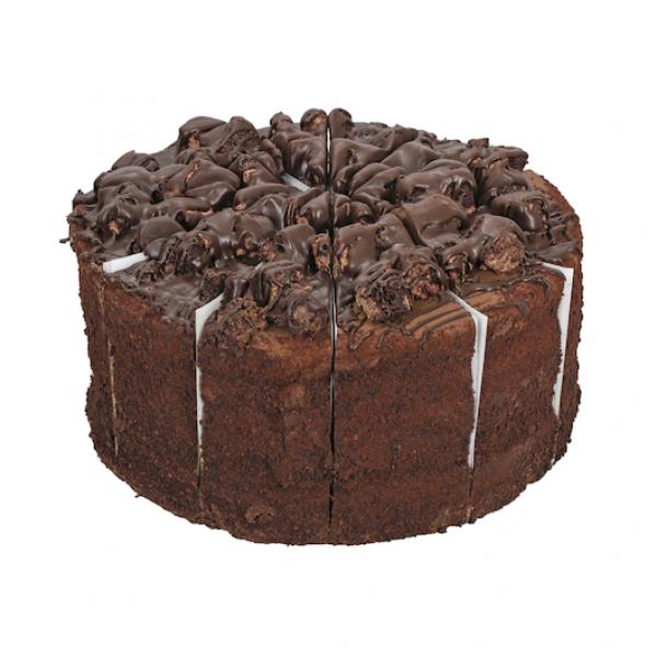 Cake Chocolate Big Iced Slice Layer Frozen 8.3 Pound Each - 2 Per Case.