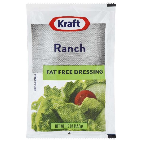 Kraft Ranch Fat Free Dressing 60 Casepack 1.5 Ounce Packets