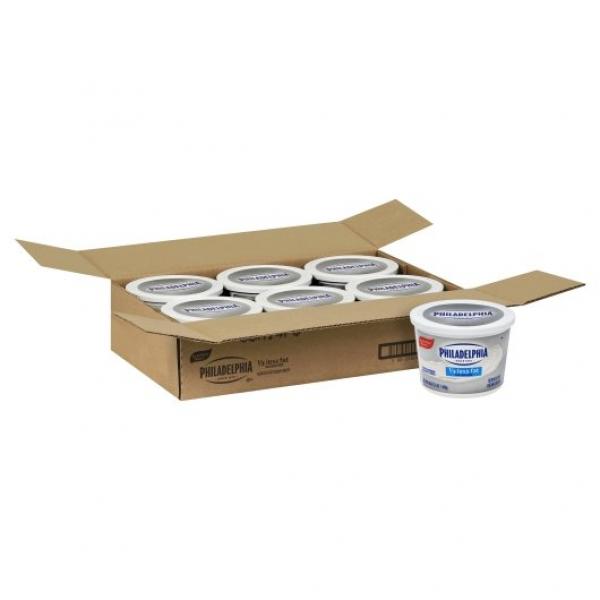 PHILADELPHIA Reduced Fat Cream Cheese Spread 3 lb. Tub 6 Per Case