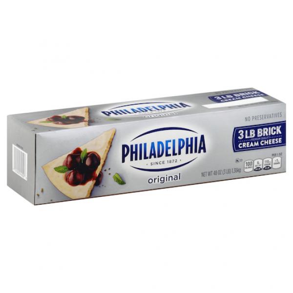 PHILADELPHIA Original Cream Cheese 48 Ounce Loaf 6 Per Case