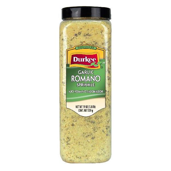 Garlic Romano Sprinkle 19 Ounce Size - 6 Per Case.