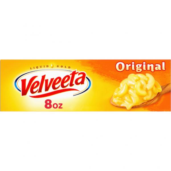 Velveeta Cheese, 8 Ounce Size - 12 Per Case.