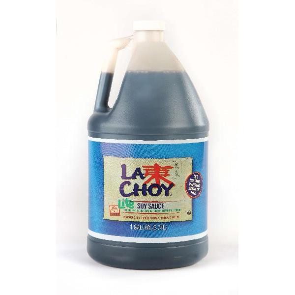 La Choy Sauce Lite Soy Lo Sodium 1 Gallon - 1 Per Case.