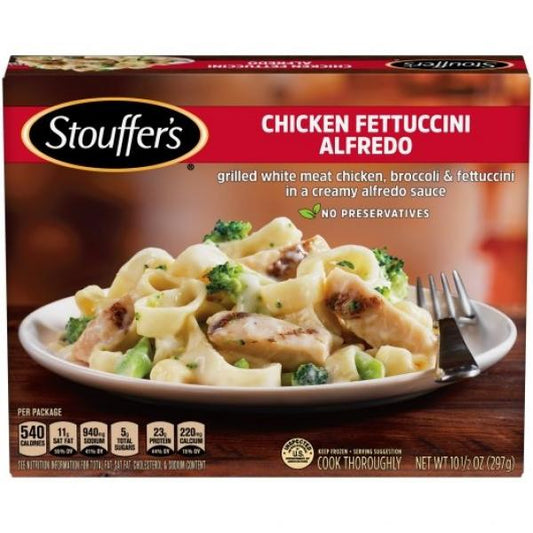 Stouffer's Meal Chicken Fettucini 10.5 Ounce Size - 12 Per Case.