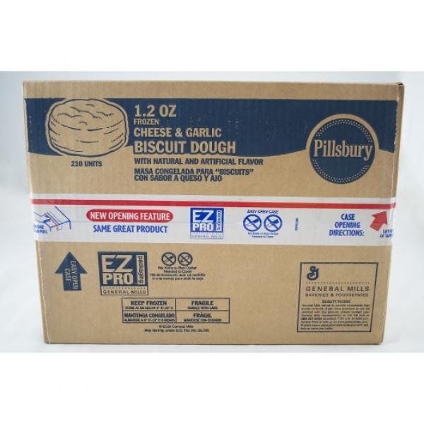 Pillsbury™ Frozen Biscuit Dough Garlic & Cheddar Mini 1.2 Ounce Size - 1 Per Case.