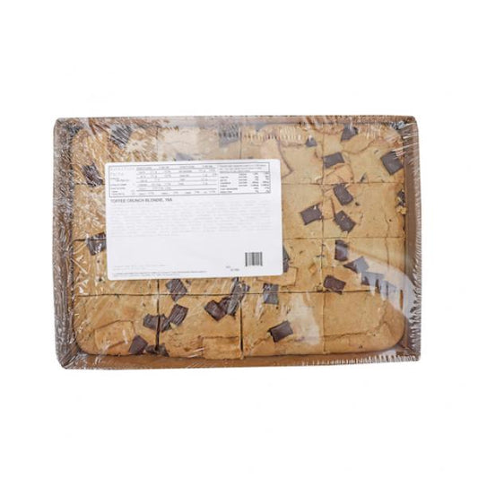 Dessert Bar Toffee Crunch Blondie Slice Frozen 3.01 Pound Each - 4 Per Case.