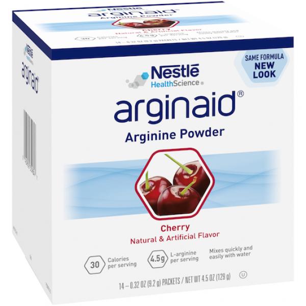 Nestle Arginaid Wound Care Powder Powder Mix Aids In Wound Care Chry 0.32 Ounce Size - 56 Per Case.