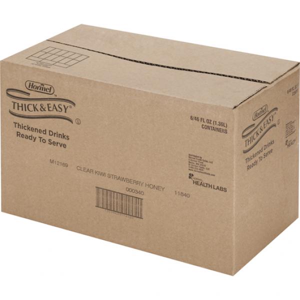 Thick & Easy Clear Thickened Kiwi Strawberrydrink Honey Iddsi Level 6 Count Packs - 1 Per Case.