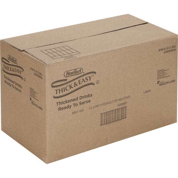 Thick & Easy Hydrolyte Clear Thickened Water (Hint Of Lemon) Nectar Level 48 Ounce Size - 6 Per Case.