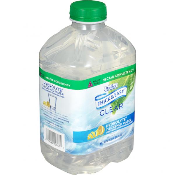 Thick & Easy Hydrolyte Clear Thickened Water (Hint Of Lemon) Nectar Level 48 Ounce Size - 6 Per Case.