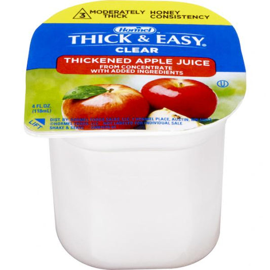 Thick & Easy Clear Thickened Apple Juice Honey 24 Count Packs - 1 Per Case.