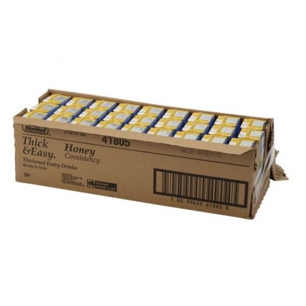 Thick & Easy Thickened Dairy Beverage Honey 27 Count Packs - 1 Per Case.