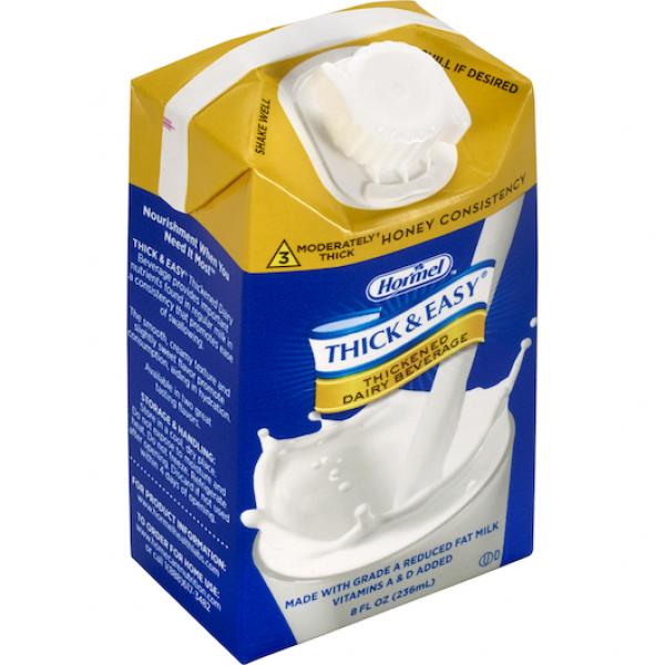 Thick & Easy Thickened Dairy Beverage Honey 27 Count Packs - 1 Per Case.