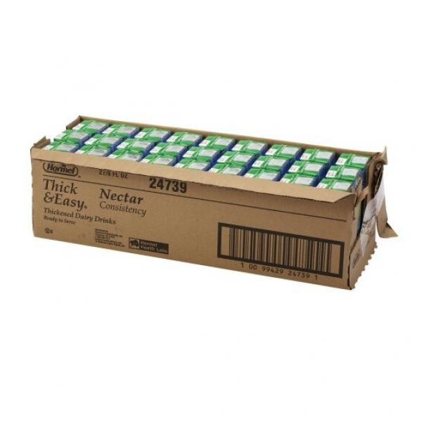 Thick & Easy Thickened Dairy Beverage Nectar 27 Count Packs - 1 Per Case.