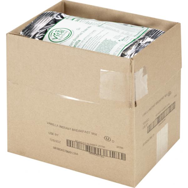 Hormel Vital Cuisine Instant Breakfast Mix Vanilla 12 Count Packs - 1 Per Case.