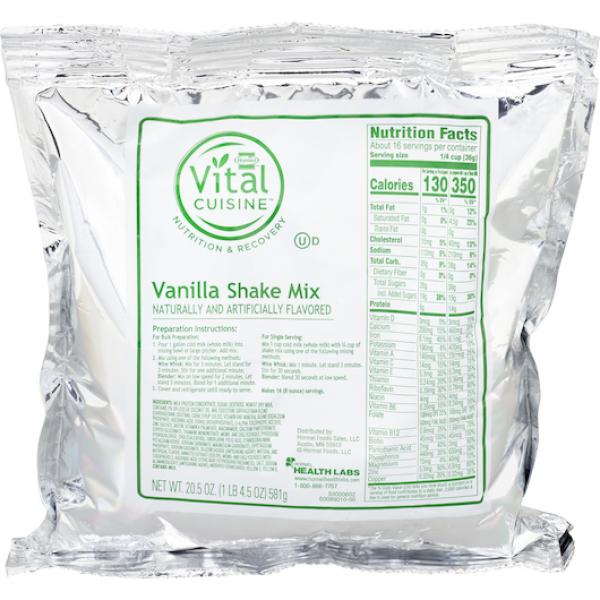 Hormel Vital Cuisine Instant Breakfast Mix Vanilla 12 Count Packs - 1 Per Case.